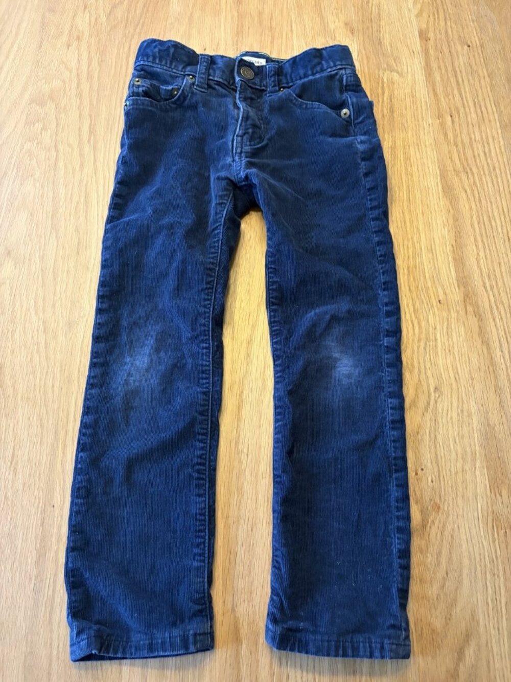 J.Crew Crewcuts Boys Size 5 Navy Corduroy Pants Slim Stretch Cords